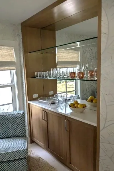 White bunks with Chippendale railings